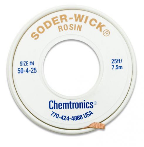 Chem-Wik Rosin 10-25L 25ft / Size .100 Chemtronics ROHS for Solder Removal