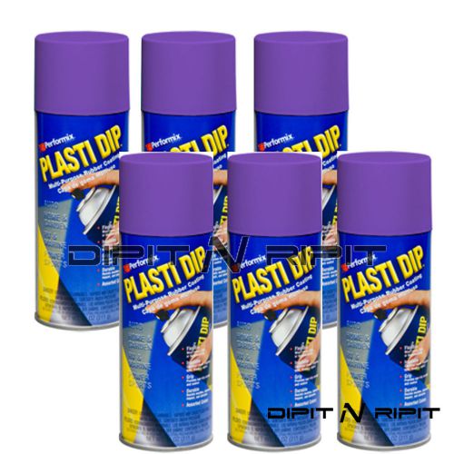 Performix plasti dip matte pure purple 6 pack rubber dip spray cans coating for sale
