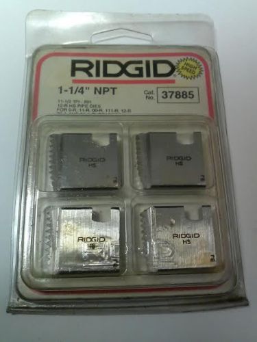 RIDGID 1-1/4&#034; NPT HIGH SPEED PIPE DIES NO. 37885