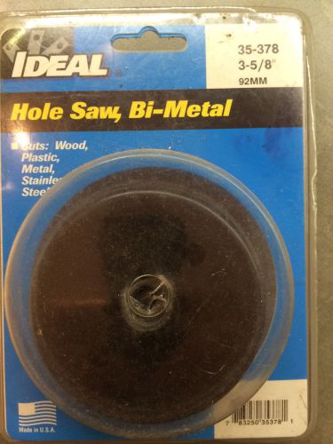 IDEAL 3 5/8&#034; Bi-Metal Hole Saw