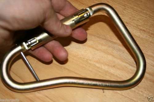 Large steel carabiner twist locking  35kn or 7800lb autolocking for sale