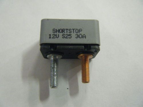 1) shortstop 12v s25 30a circuit breaker for rv (c3) for sale