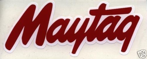 Maytag Engine &amp; Washer Decal Red and White