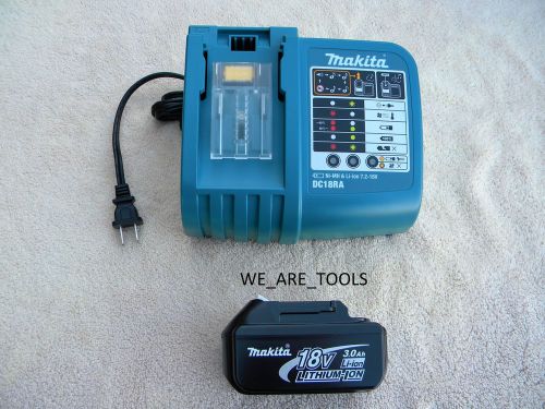 Makita bl1830 18v battery,dc18ra charger lxt 18v 3.0 ah for drill,saw,grinder for sale