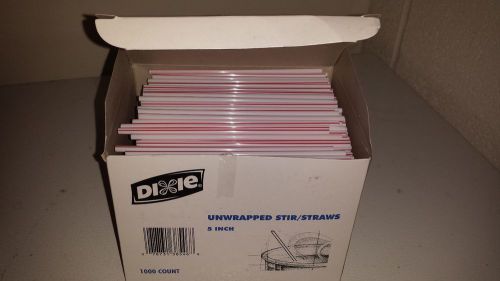 4 Boxes of Unwrapped Dixie Stir Straws 1,000 per box!