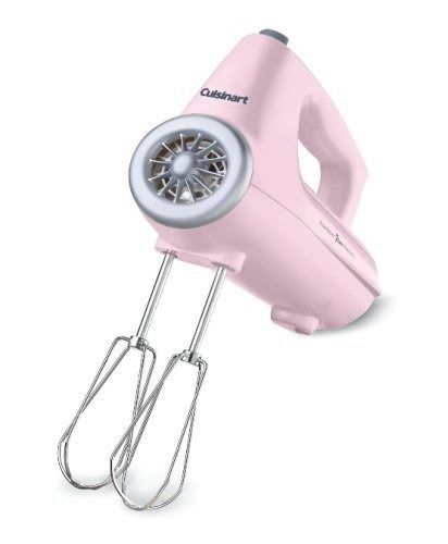 Pink 7 Speed Hand Mixer Cuisinart Power Select Gift Mixing Beaters Kitchen Chef