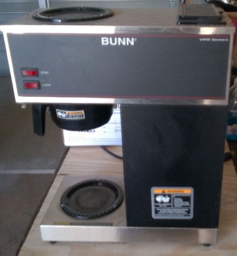 Bunn vpr black pour over 12 cup coffee maker r33200.0004 no urns for sale