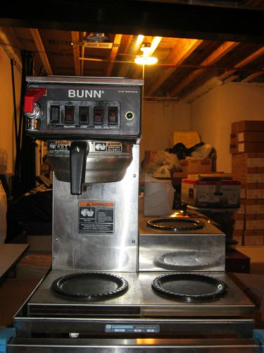 BUNN CW  Stainless Coffee Brewer Maker 3-Warmer Hot Water