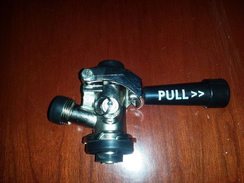 &#034;S&#034; Draft Beer Keg Coupler with Black Handle Tap