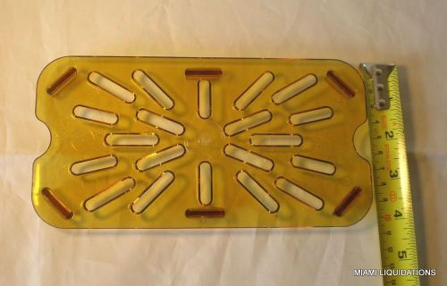 LOT OF 6 Cambro 40HPD150 H-Pan Drain Shelf 1/4 Size High Heat Drain Tray Amber