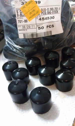 Pliable Vinyl Caps, Push-on Round Cap Fits 1-1/4&#034; to 1-5/16&#034; OD, 10 pack