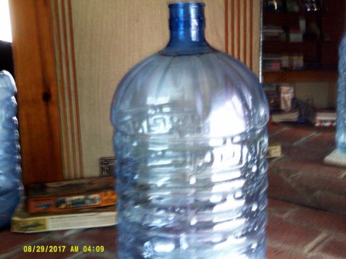 USED PLASTIC 4 GALLON WATER COOLER BOTTLE JUG CONTAINER