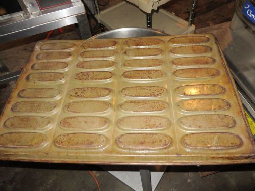 ECKO Hot Dog Bun Roll Baking Pan P-7240 24 Count per Pan