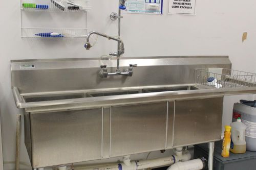 COMPARTMENT COMMERCIAL WASHING SINK