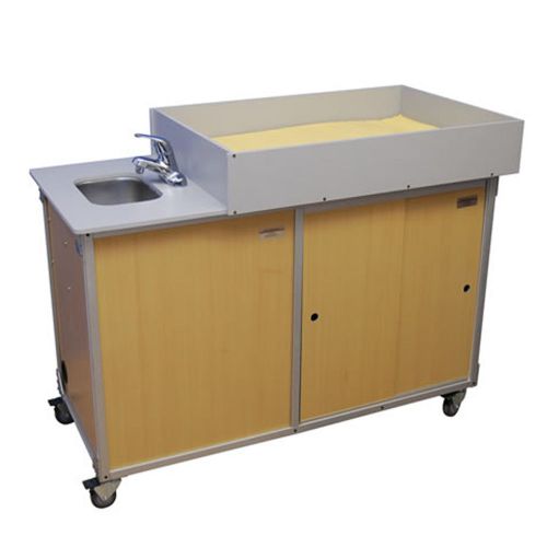 Buy now portable sinks with diaper change stations (hot+cold running water) for sale