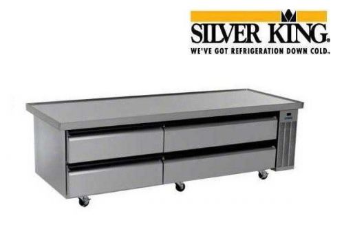 Silver king heavy duty 84&#034; chef base 10 pan capacity skfcb84h-c4 for sale