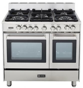 Verona 36&#034;  Dual Fuel Convection Range with Double Oven - Stainless Steel ~
