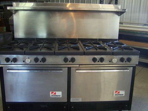 SOUTHBEND 10 BURNERS\ 2 OVENS \GAS\BAKING\COOKING