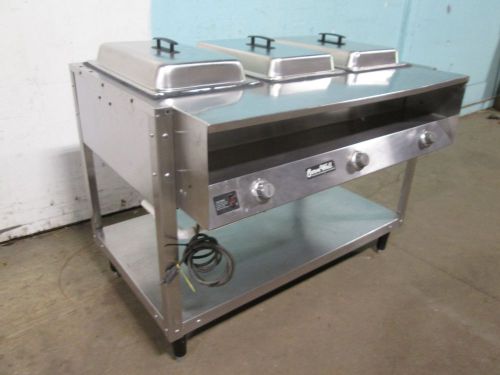 &#034;vollrath&#034; h.d. commercial s.s electric 3 hot wells kitchen line serving station for sale