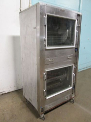 &#034;custom deli&#039;s&#039;&#034; h.d. commercial dbl.stack electric chicken/rib rotisserie oven for sale