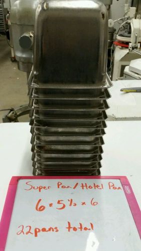 Super pan anti jam hotel/table pan 6&#034; Lot of 19
