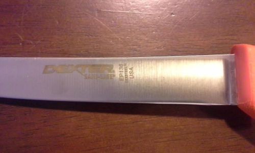 Wide, Stiff Boning Knife . Sani-Safe by Dexter Russell #EP136. 6-Inch Blade.