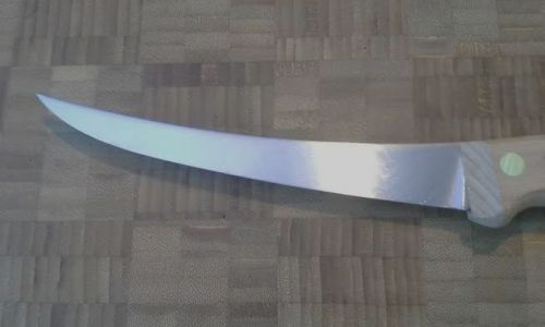 6-inch curved boning knife. dexter russell. hardwood handle/semiflexible. s31g6 for sale