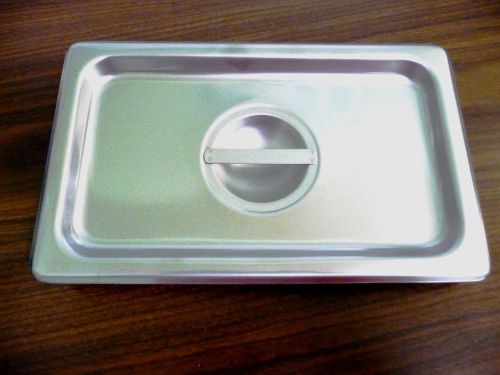 Lot of 5 Fourth Size 1/4 18-8 Stainless Steel Table Pan Cover *New*