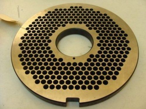 11579 Old-Stock, CFS 3304 Grinder Plate 2-3/4&#034;ID 9-7/8&#034;OD 8mm holes