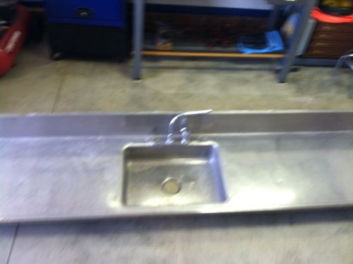 Two Commercial Stainless Steel Counters And Sinks