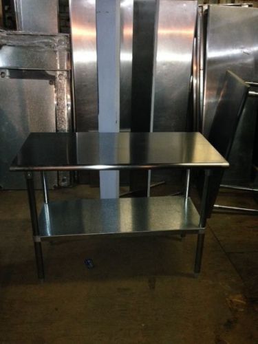 6 FT Work Table with Galvanized Under Shelf