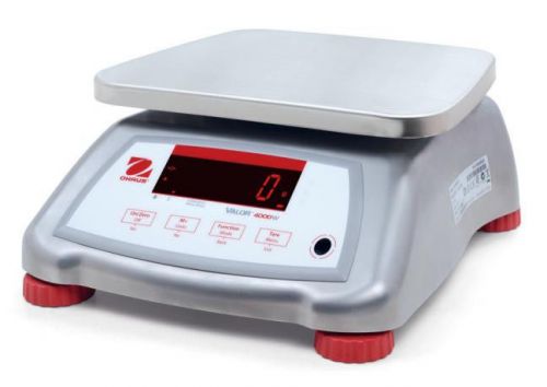 Ohaus valor 4000 v41xwe15t washdown stainless steel bench scale,30x0.005lb,ntep for sale