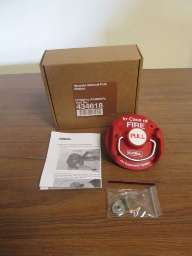Ansul &#034;remote pull station&#034; - part # 434618 wall mount fire alarm new for sale
