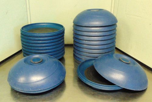12 Aladdin Temp Rite Plates &amp; Covers Onyx Blue 5,603,858 &#034;Heat on Demand&#034; S225