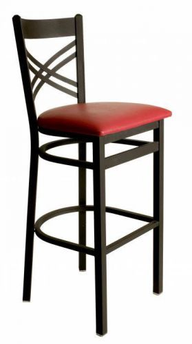 New akrin commercial cross back metal restaurant bar stool for sale