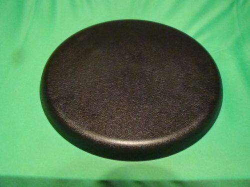 STURDY BLACK PLASTIC BAR STOOL REPLACEMENT TOP CAP SEAT CAFETERIA LAB SHOP