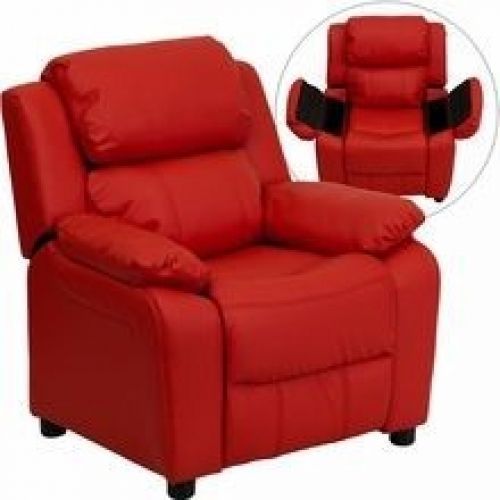 Flash Furniture BT-7985-KID-RED-GG Deluxe Heavily Padded Contemporary Red Vinyl
