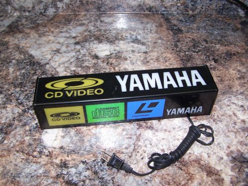 Yamaha,CD Video,Compact Disc/Digital Audio,Laser Vision,NEON light display sign
