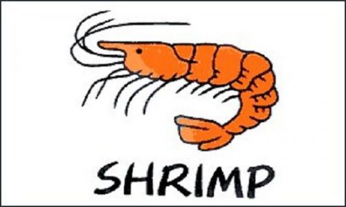 Shrimp Flag Seafood Restaurant Banner Advertising Pennant Sea Food Sign 3x5 New