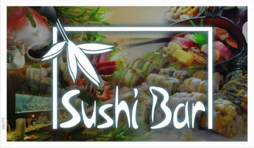 Ba189 sushi bar japanese shop cafe banner shop sign for sale