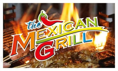 bb744 The Mexican Grill Cafe Banner Sign