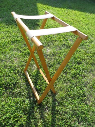Vintage Mid-Century Maple Wood Folding Butlers Tray Stand Table - 1950&#039;s-1960&#039;s