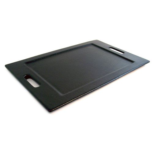 Bugambilia black resin coated medium rectangular tray with handles tu003bb for sale