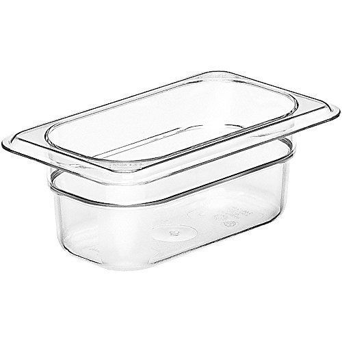 Camwear Food Pan  Plastic  1/9 Size  2-1/2 Deep  Polycarbonate  Clear  Nsf (6 Pi
