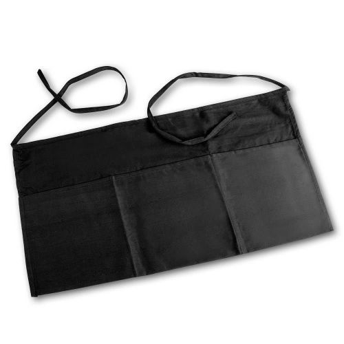 2 NEW BLACK SERVER INDUSTRY APRONS