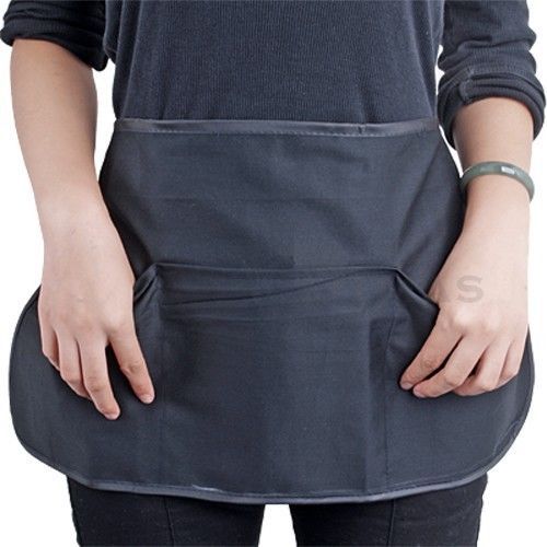 Black Restaurant Bar Waiter Waitress Server Waist Apron