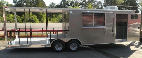 Concession Trailer 8.5&#039;x26&#039; Beige - Food Vending Event Catering