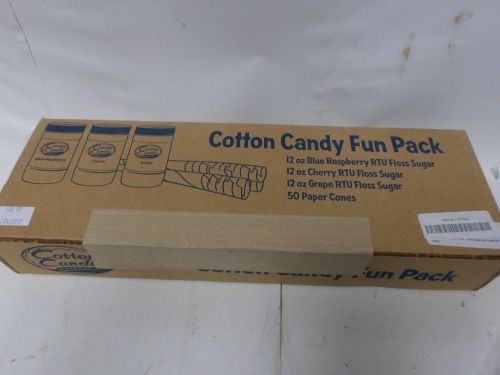 New Sealed Cotton Candy Express - Fun Pack - Floss Sugar and Cones Kit
