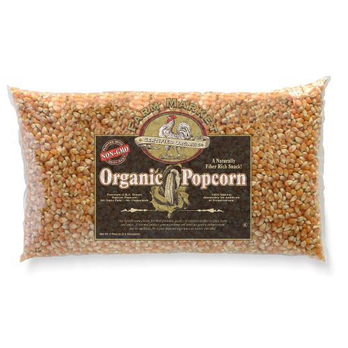 Great Northern Popcorn Organic Yellow Gourmet Popcorn All Natural, 5 Pounds