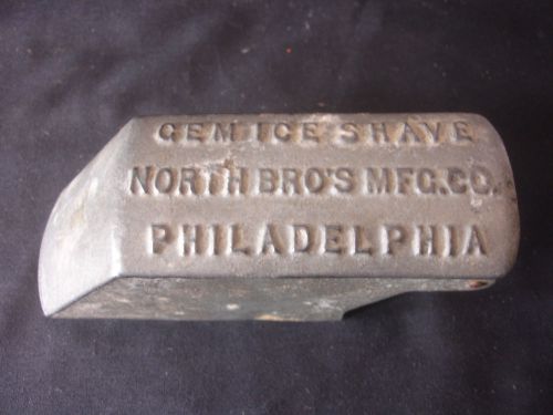 Old Vtg Antique Gem Ice Shave Shaver North&#039;s Bro&#039;s Mfg Co Philadelphia PA